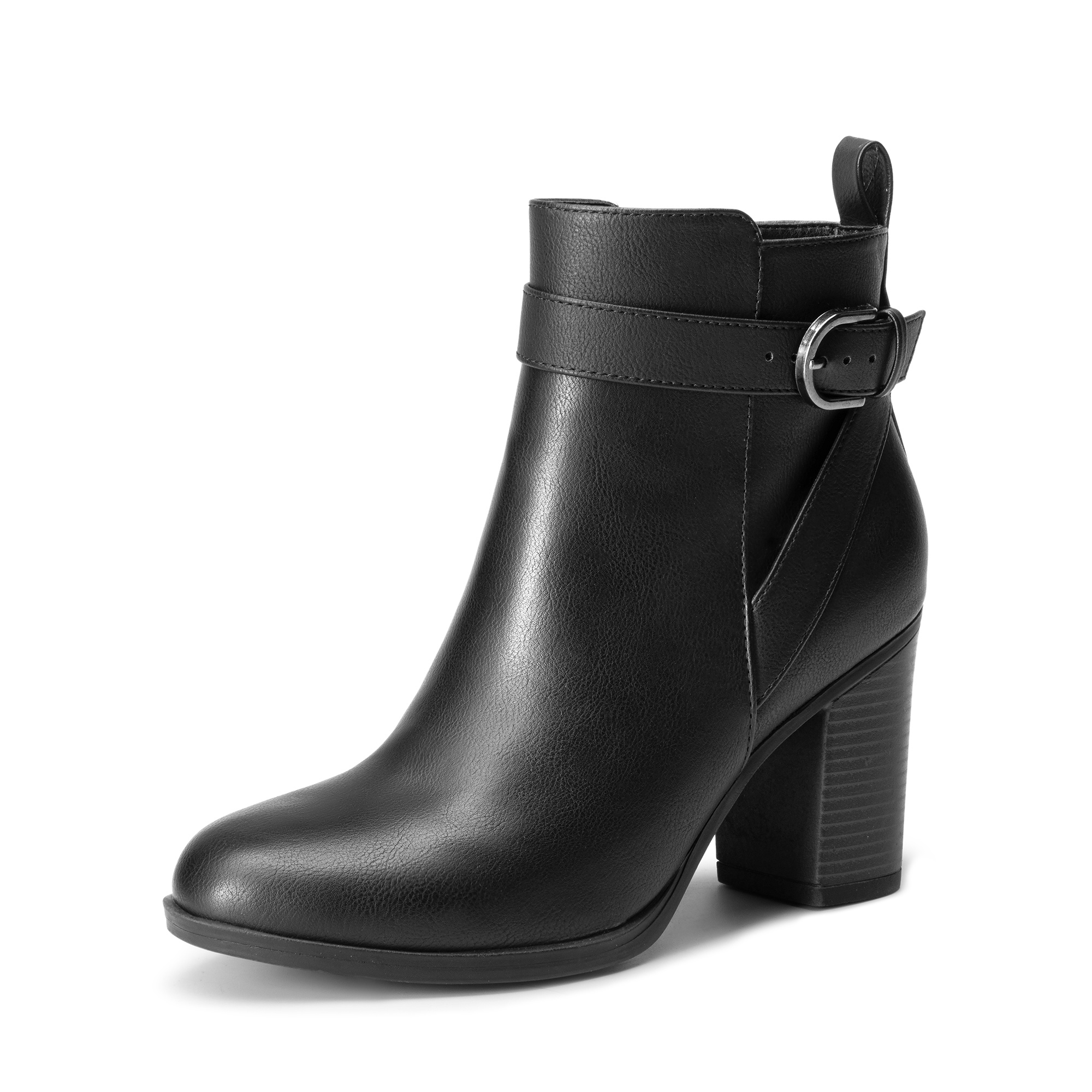 Image of Stylish Chunky Heeled Ankle Boots For Women | Elegant Closed Toe Dress Footwear For Autumn And Holiday , Comfortable And Chic, Women Shoes