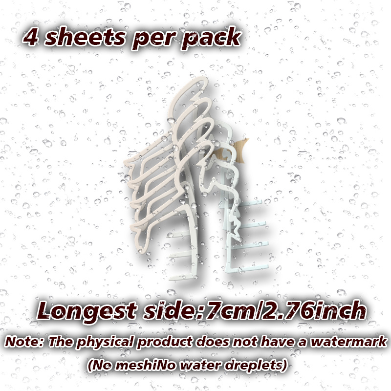 4pcs/sheet Motorcycle/car Decoration Sticker - Minimalist Art - Waterproof And Scratch-resistant Vinyl