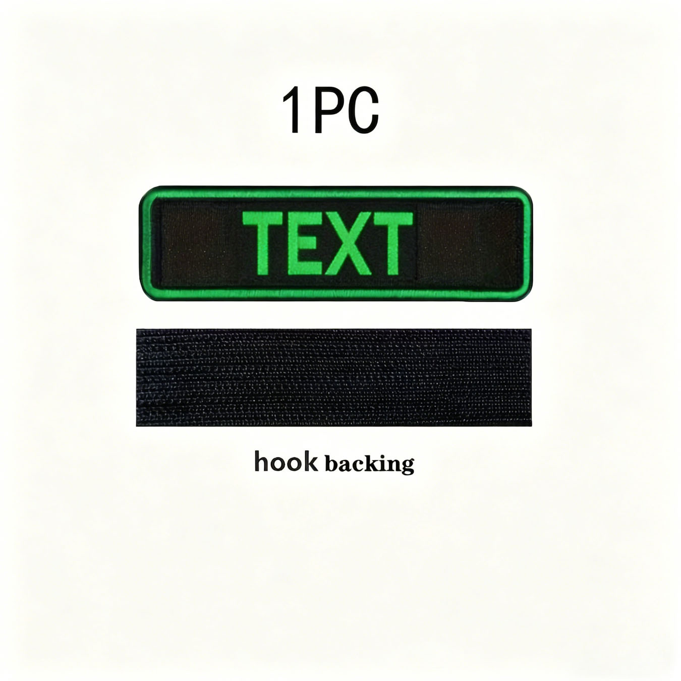 TEMU 10.16 X 2.54cm Custom Embroidered Name Badge, Personalized Text And Logo Patch, Durable Polyester Patch, Diy Customizable Embroidered Applique,