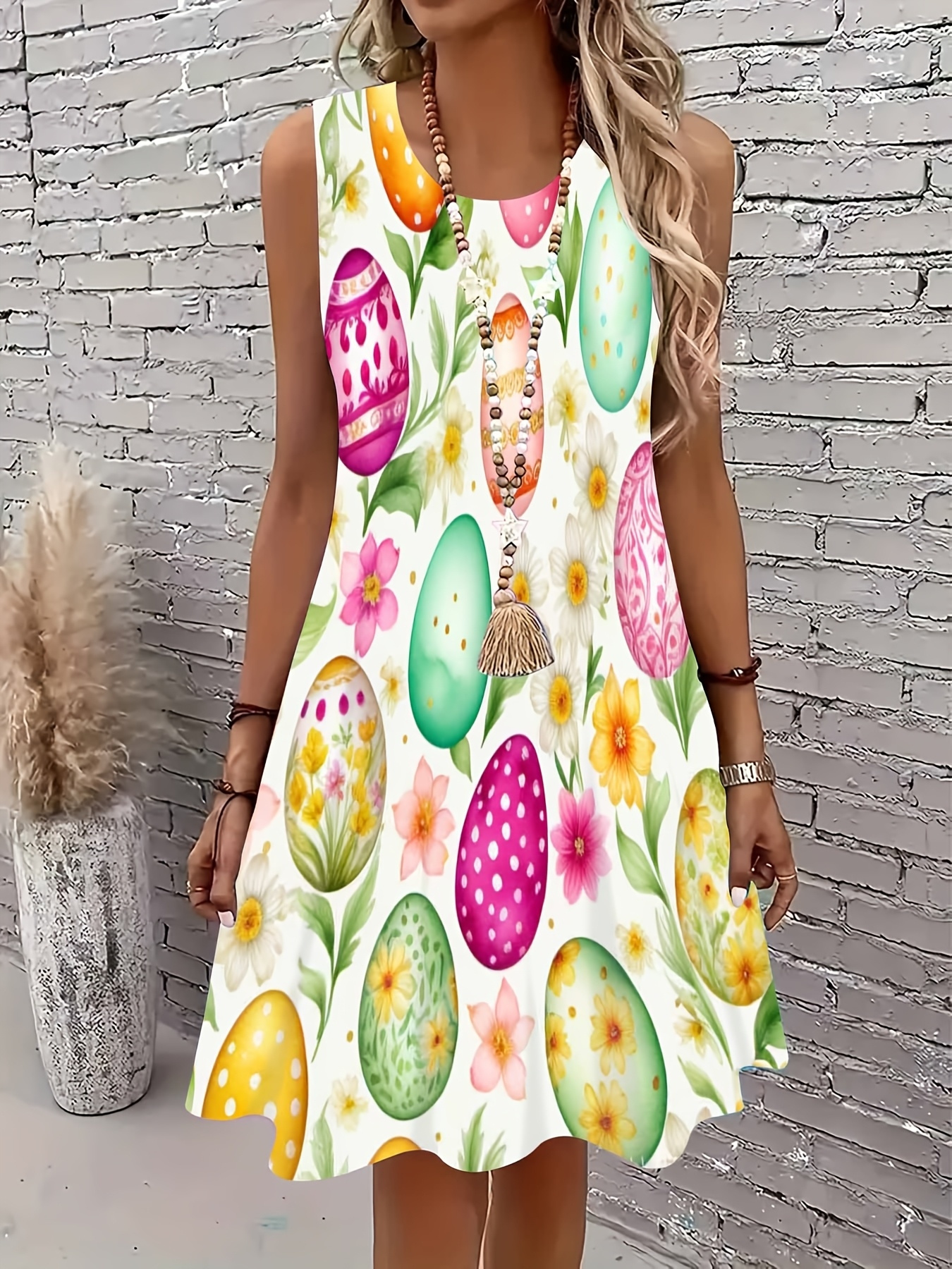 womens casual easter dress Womens Easter Dresses 2025 Casual Short Sleeve Crew Neck Midi Dress with  Pockets Funny Rabbit Egg Print Floral Dress Summer Trendy Oversized Flowy  Dress Beach Sundresses S at Amazon Women's Clothing store