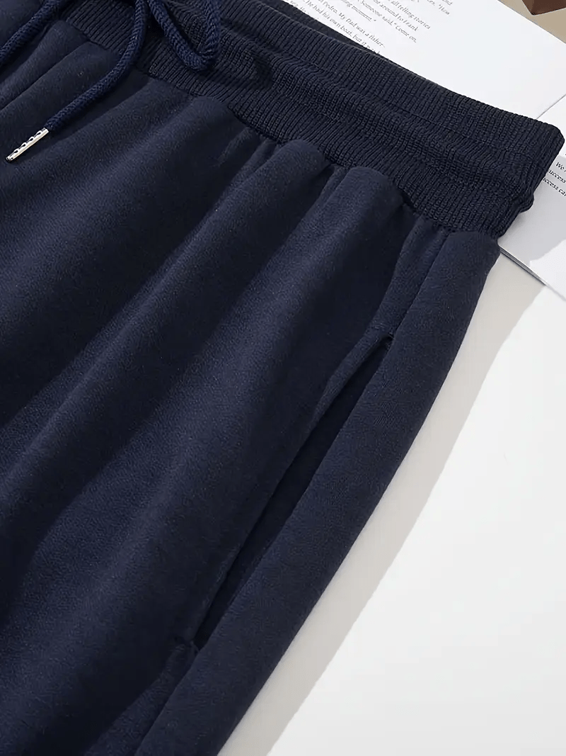 3pcs Men's Casual Sweatpants with Hood, 'Abidos Logo'Print design,Drawstring Design,Lightweight, Elastic, and Breathable, Suitable for Spring and Autumn Outdoor Sports. Loose Fit, Men's Sport Pants/Men's Long Pants, Running Pants, Workout Pants