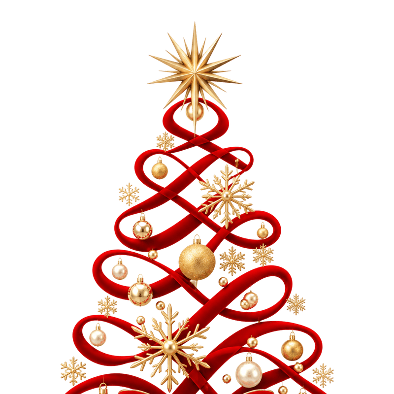 TEMU 1pc 2d Flat Pattern Sticker, Christmas Decoration Static Cling, Window Decal, Glass Mural, Window Sticker, Red Bow And Golden Christmas Tree