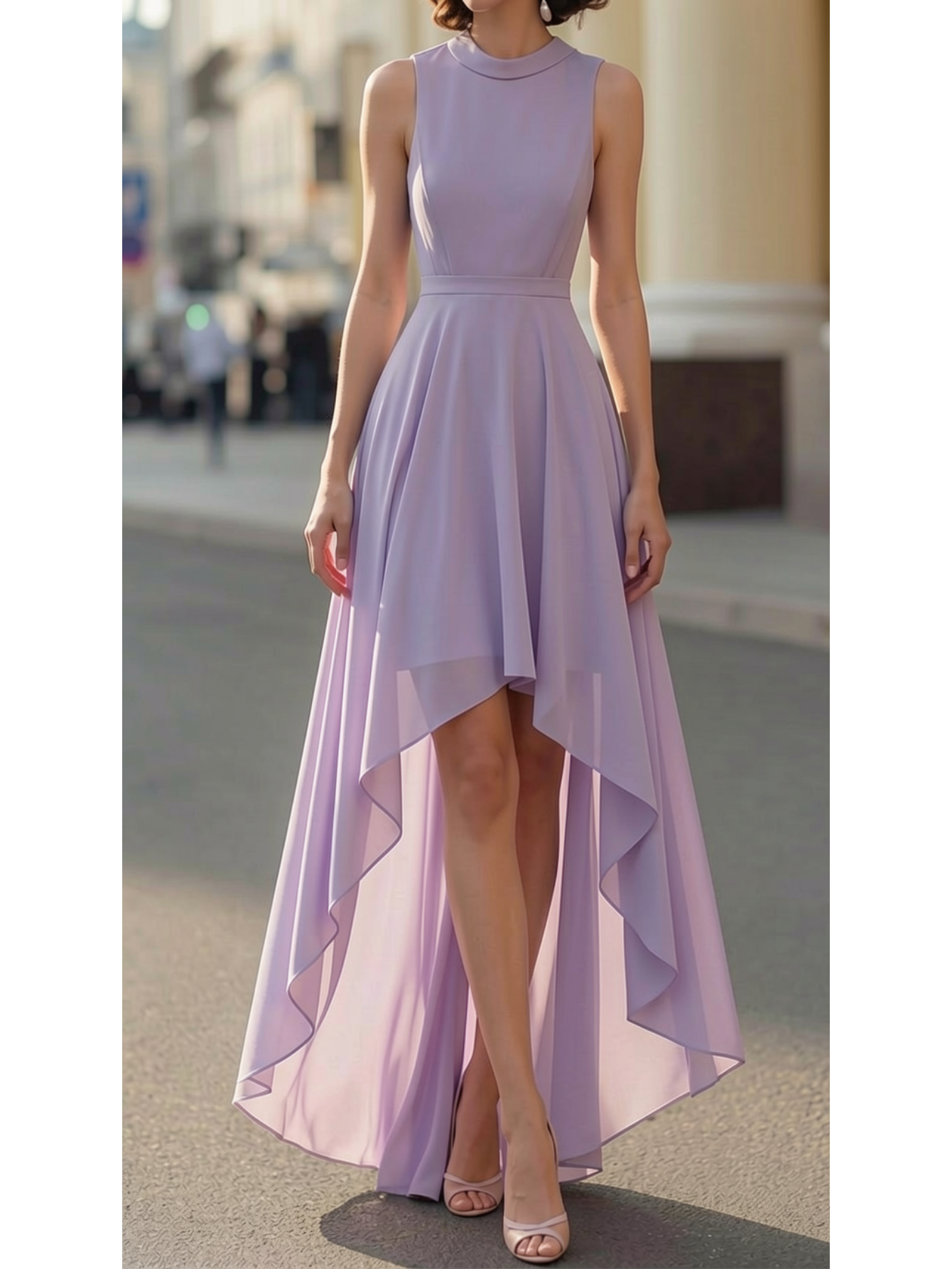 pink knit dress midi Lace Insert SUMMER26 SALE 40% main image 1