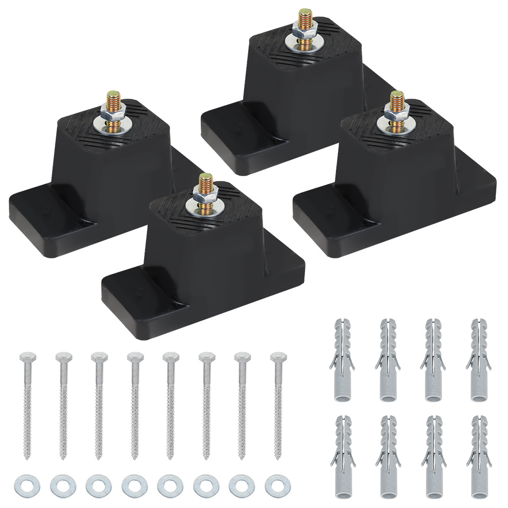 Set Of 4 Rubber Pads For Air Conditioners To Reduce Vibrations
