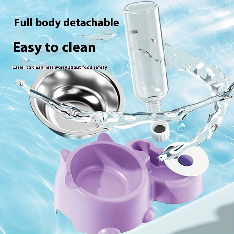 Bol à Nourriture pour Animaux Personnalisable, Multifonction en Matériau PP, Adapté aux Chats et Chiens, Ensemble Cadeau Parfait pour Chiens