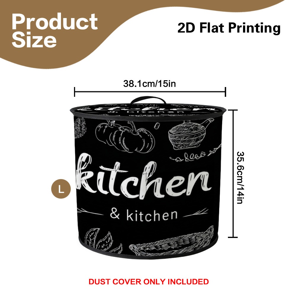 TEMU 1 pièce Housse d'appareil ardoise compatible pour cuiseur à riz, friteuse à air, poêle à avec housse -poussière et panneau ardoise - Facile à