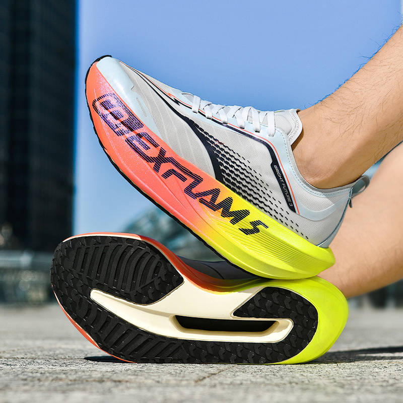 Carbon Plate Running Sneakers with Sole & Cushioning Suitable for, Gym, Sneakers - Low-Top Breathable Sneaker for Track Training, Casual Wear, Lace-Up (EU 33-44)