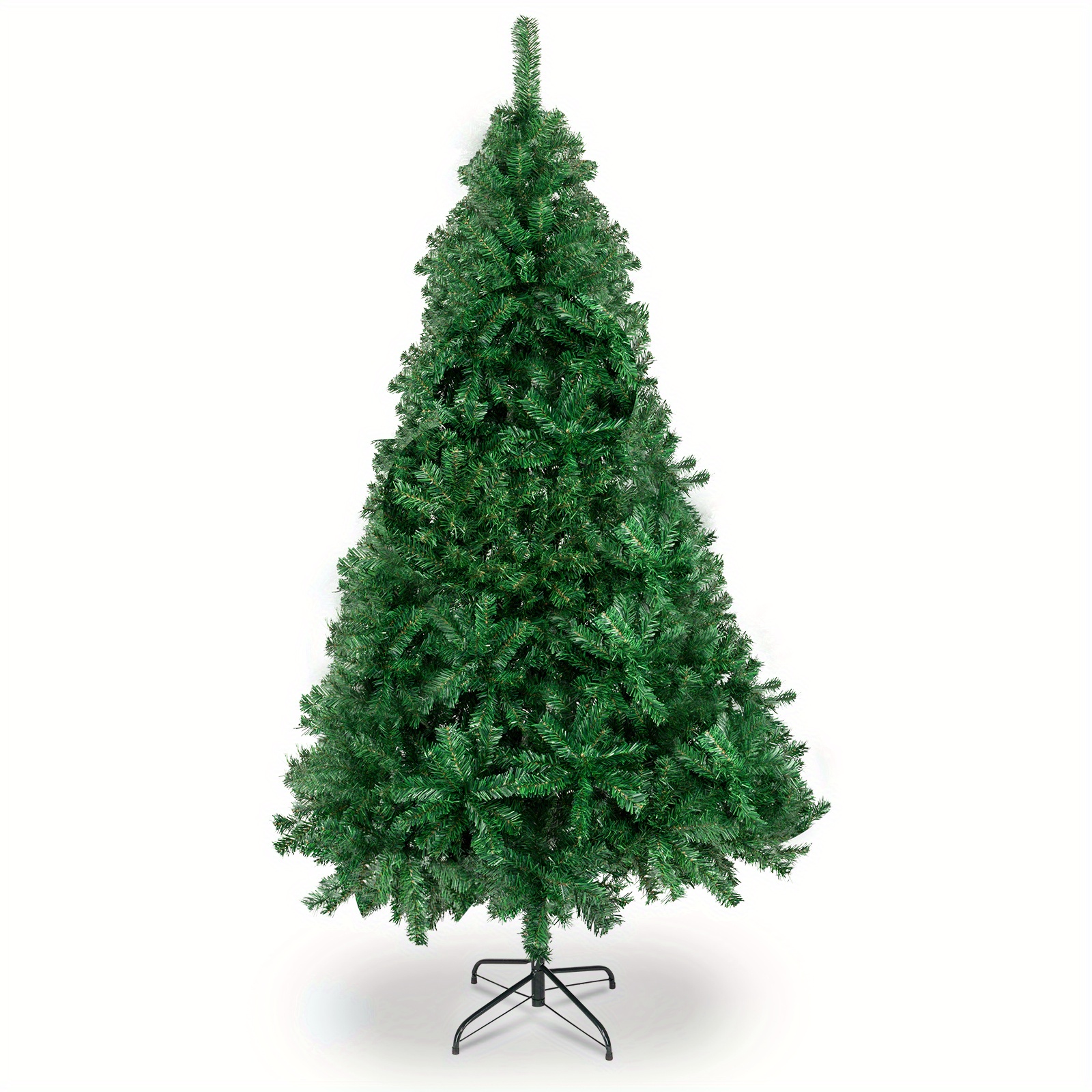 5ft Artificial Christmas Tree, Unlit Christmas Pine Tree With 350 Branch Tips And Sturdy Metal Stand For Office