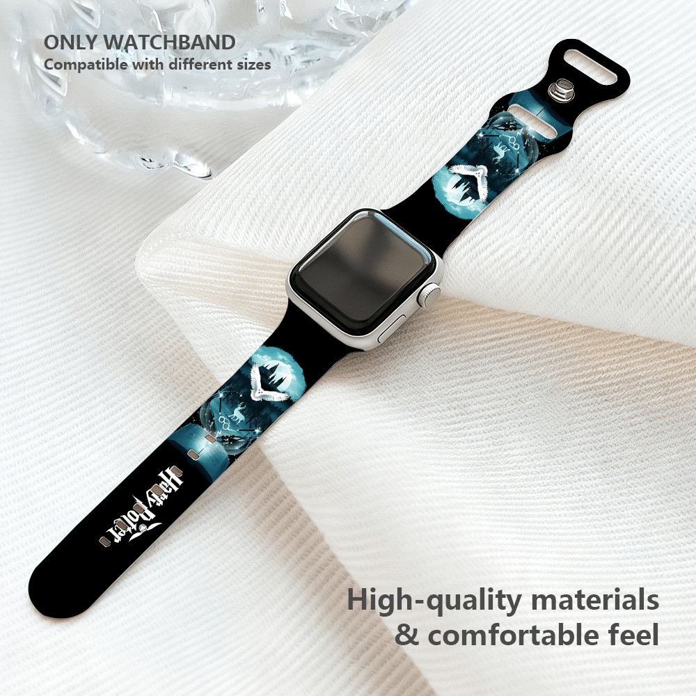 TEMU Warner . Harry Potter Hedwig Cartoon Fashion Print Smartwatch Band, Compatible With Watch Ultra 1/2/3 And S1/1/2/3/4/5/6/7/8/9/, Fits