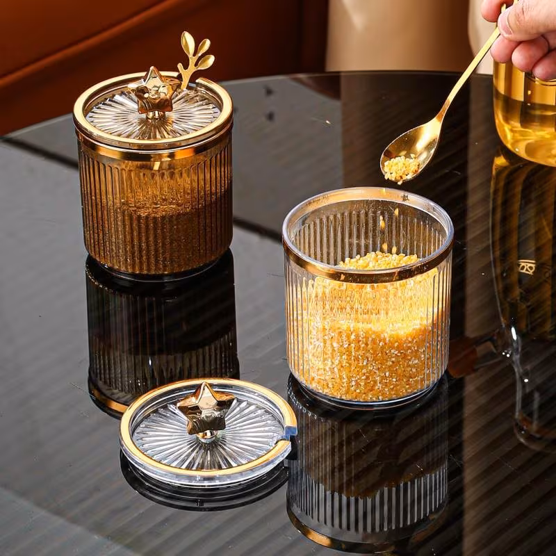 1pc plastic household restaurant living room kitchen storage jar spice container food storage jar seasoning jar spice bottle salt jar pepper and msg jar kitchen supplies kitchen accessories sealed jar kitchen freshness preserving sealed jar for salt sugar essence chili powder suitable for outdoor wedding party gift birthday details 5