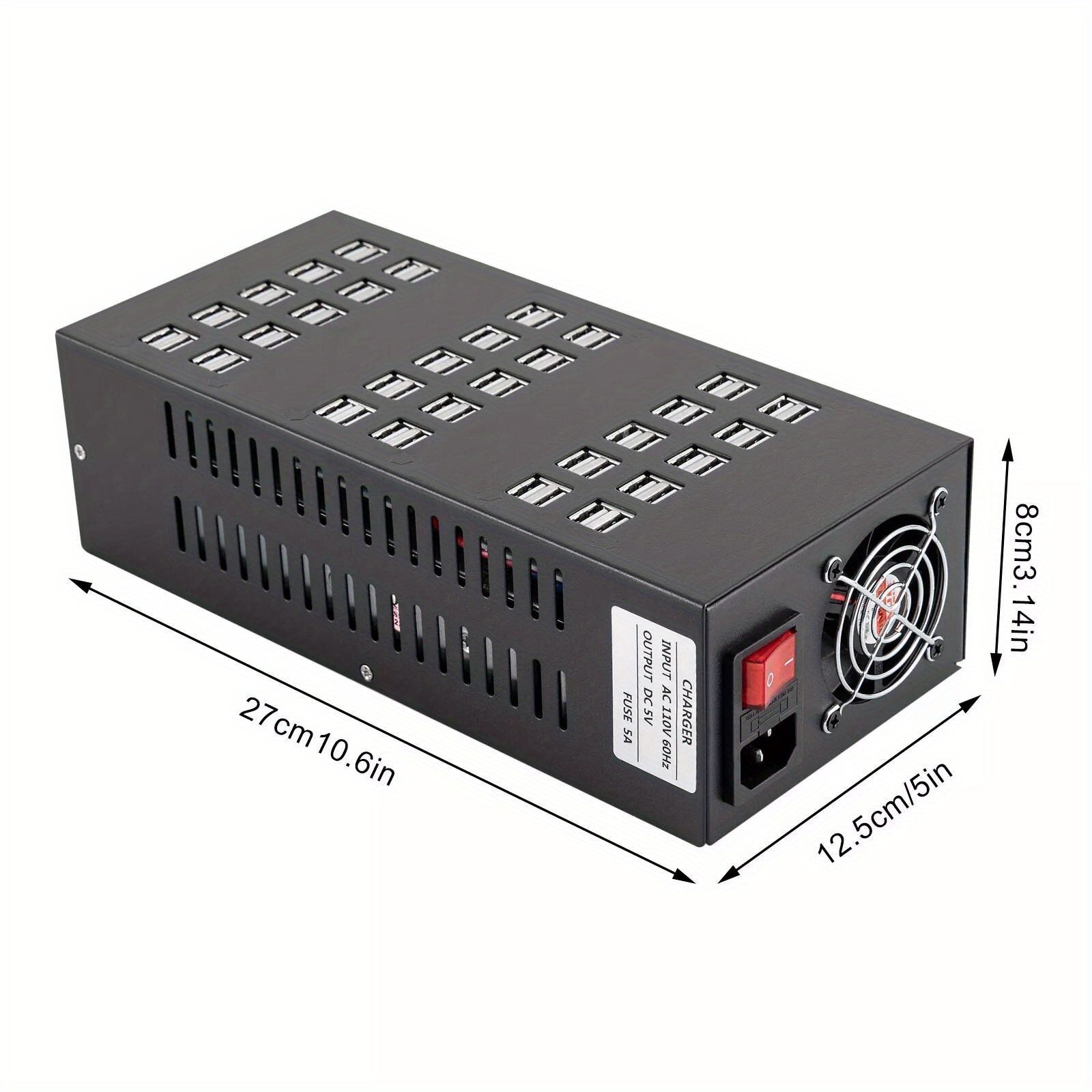 powerful charging hub   multi 60 port usb charging station for desktop cell phone charging and organization Product details 4
