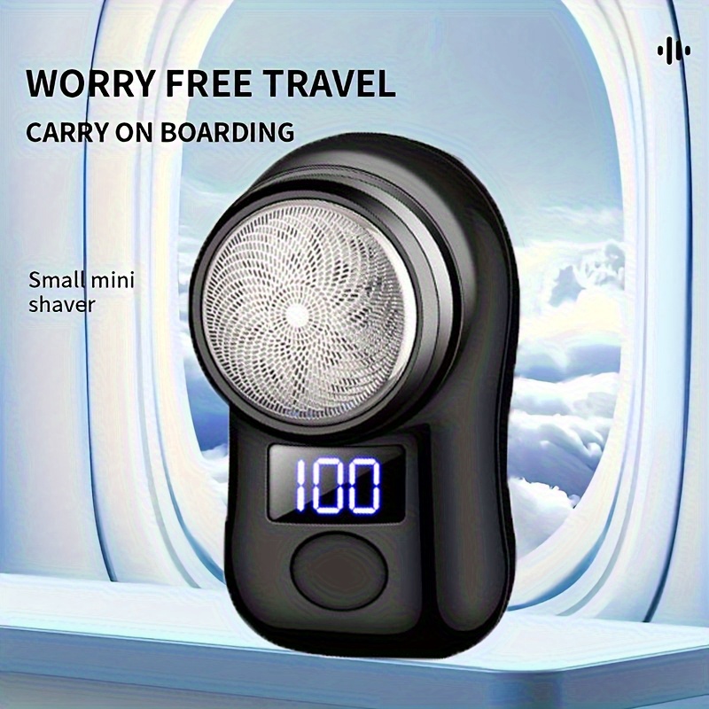 USB Rechargeable Men's Shaver with LED Display - Fast Charging, 100% High Quality, 30-Min Runtime, Compact Travel Design for Home & Office - Ideal Gift for Dad, Boyfriend, Brother