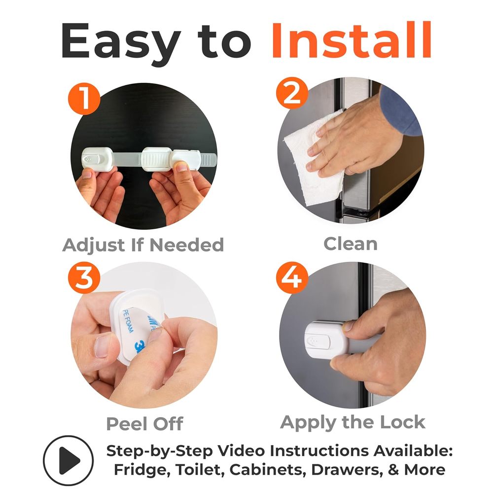 5-Pack Multi-Purpose Security Strap Lock