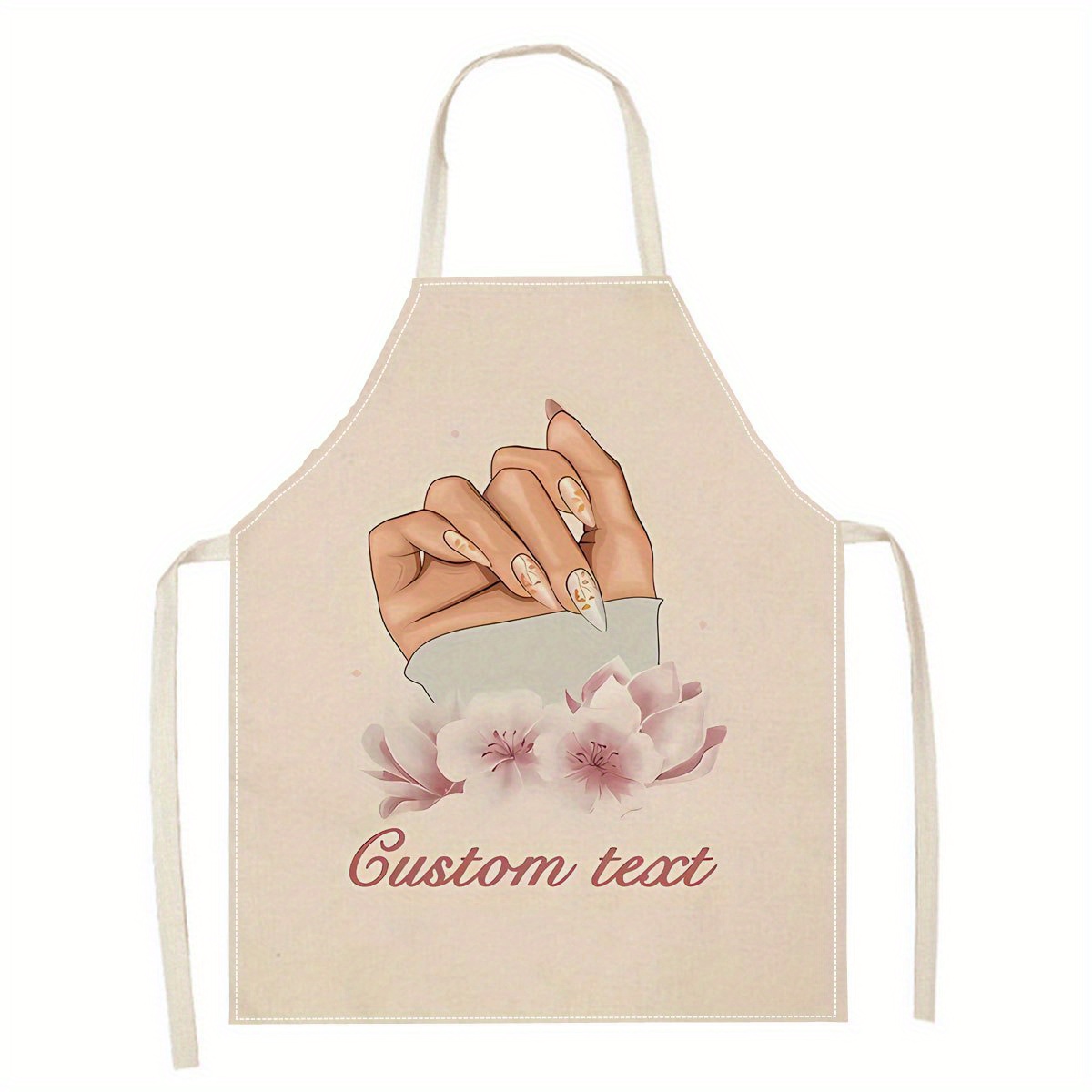 TEMU 1pc 2d Flat Printed Customizable Name Personalized Design For , Family And Coworkers - Durable Kitchen Clothing - Ideal Gift For Birthdays,