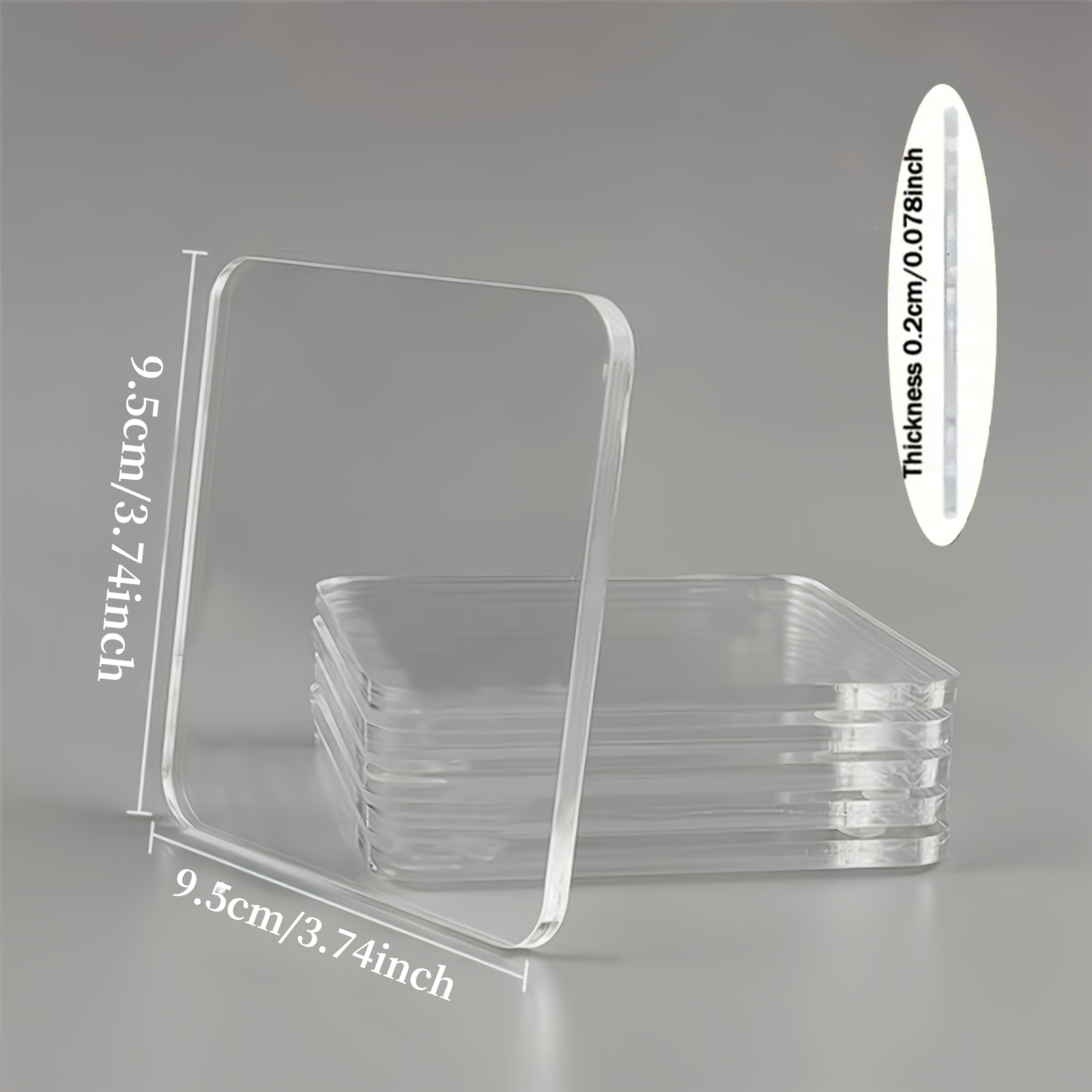 Custom 2D Flat Personalized Acrylic Coaster
