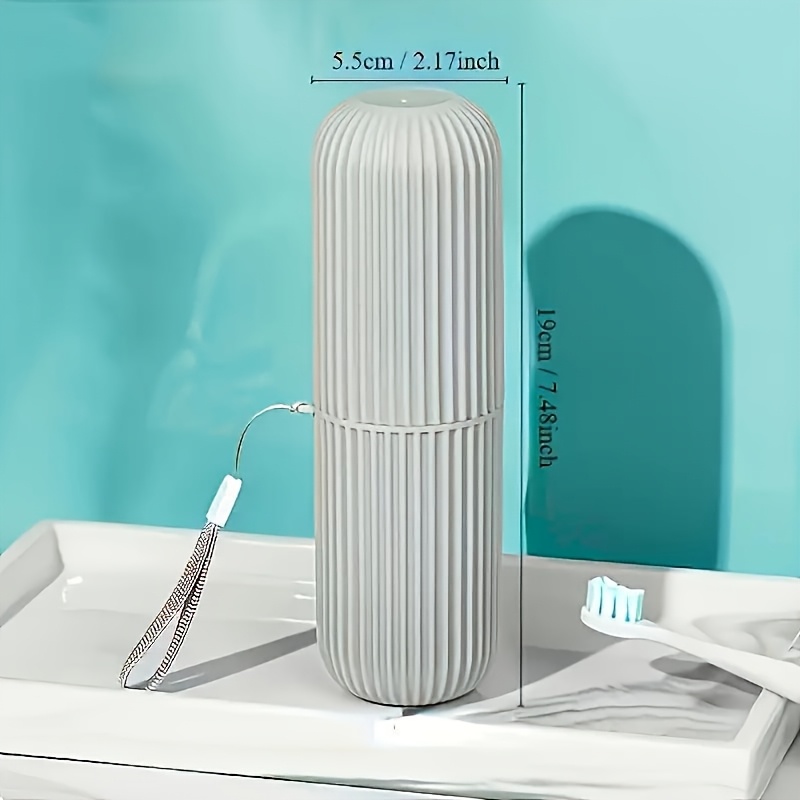 2pcs Travel Toothbrush Set with Storage Box