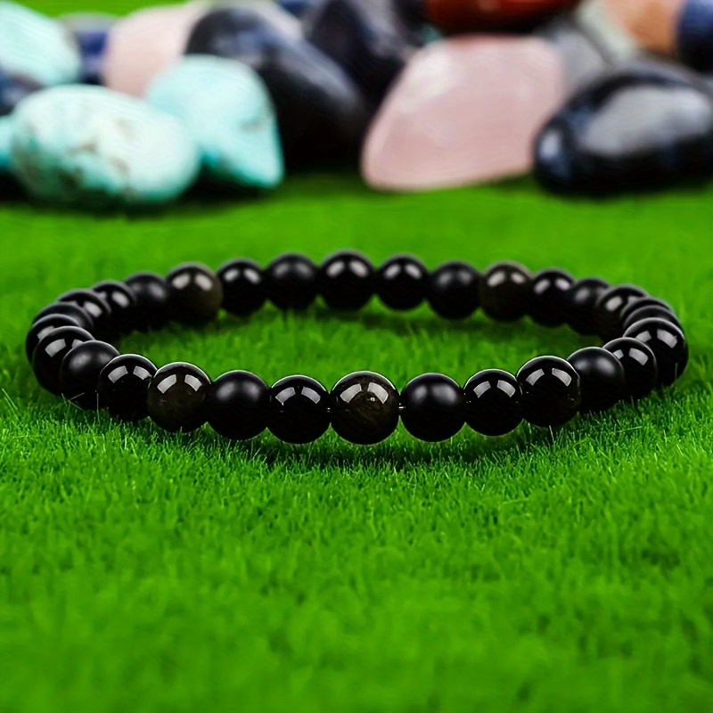 Women's Triple Protection Bracelet 6mm Beads Stackable Layered Jewelry