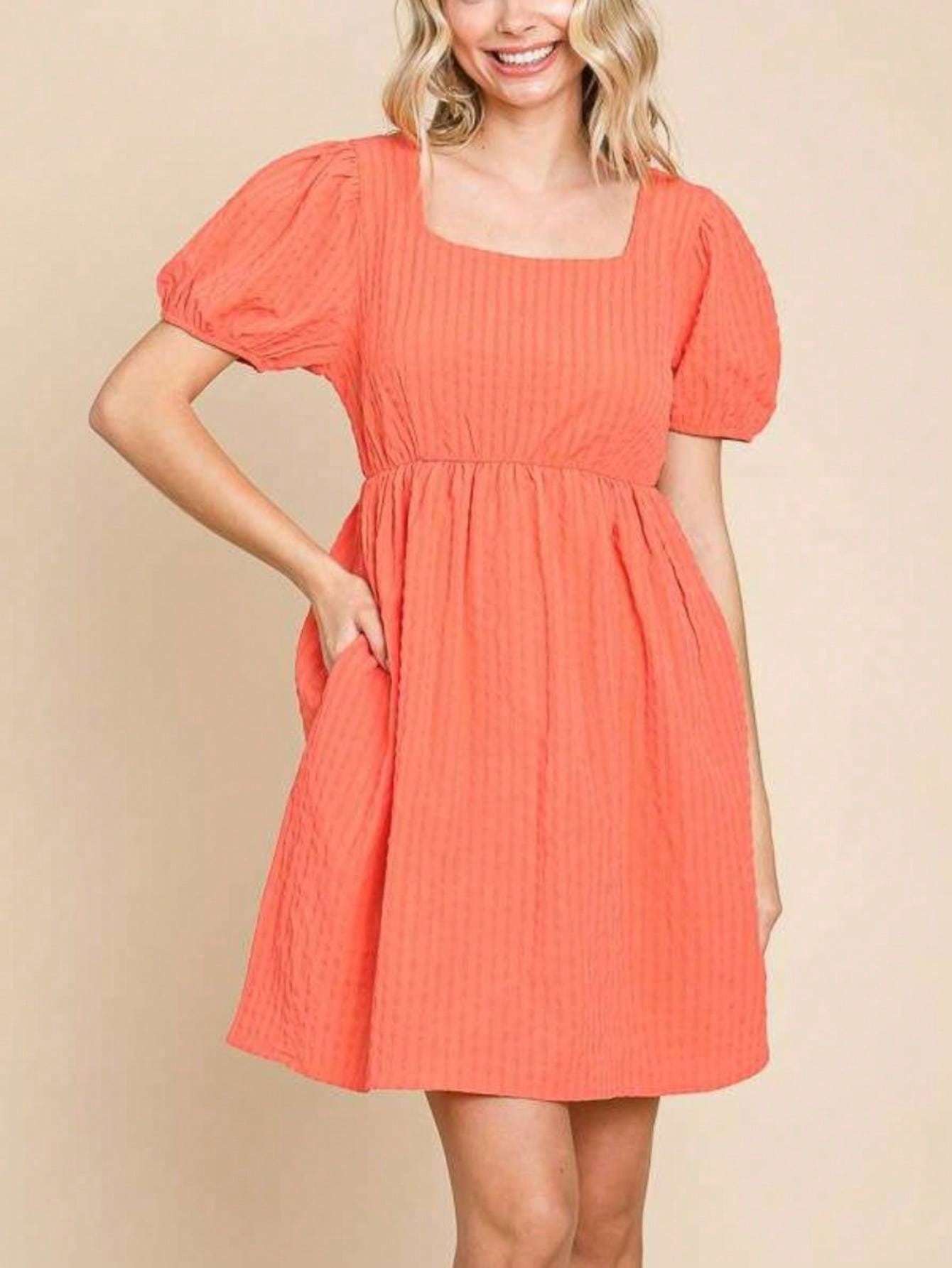long sleeve knee length shirt dress Donna Karan Women's Long Sleeve Satin Midi Shirt Dress in Cinnabar