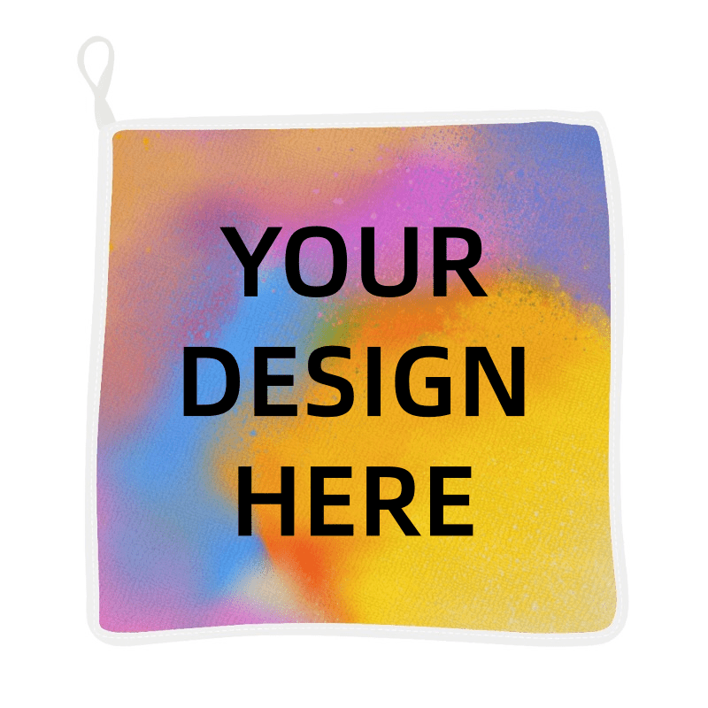 TEMU Custom Rag -2pcs/4pcs/6pcs- Personalized Design For Printing Logo And Images, Made Of High Quality Polyester Fiber Material, Available In ,