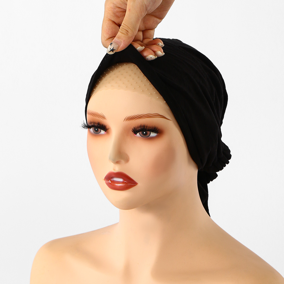 2pcs Non-Slip Solid Color Headscarf for Women