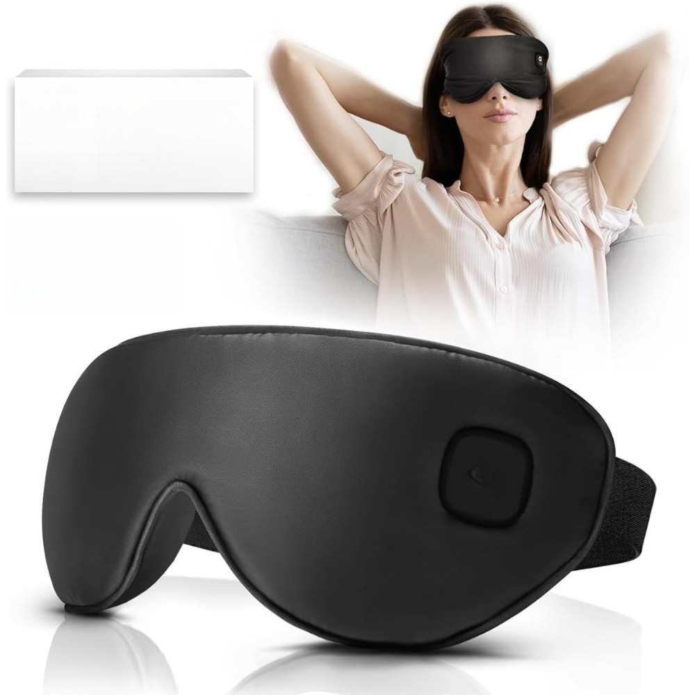 1pc Hot Compress Eye Mask, Detachable Washable Jacket Design, Ensuring Hygiene And Durability, Keeping Mask Fresh And Tidy, Suitable For Daily Use