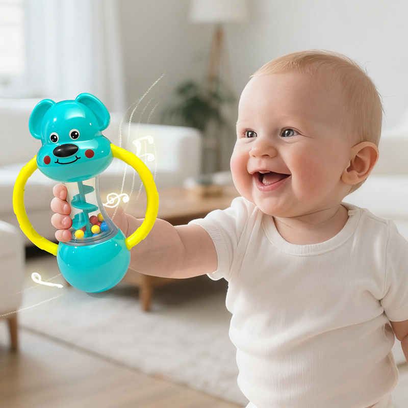 Image of Baby Rattle Toy, Baby Rattles Shaker, Infant Developmental Hand Grip Toys, Sensory Learning Toys