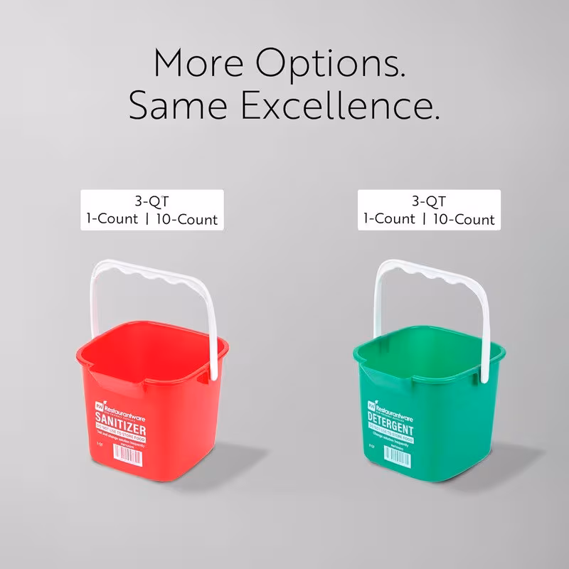 1 pack heavy duty 8 quart cleaning bucket with built in spout handle heavy duty plastic square bucket with spill proof lid red sanitizing bucket for kitchen bathroom Product details 4