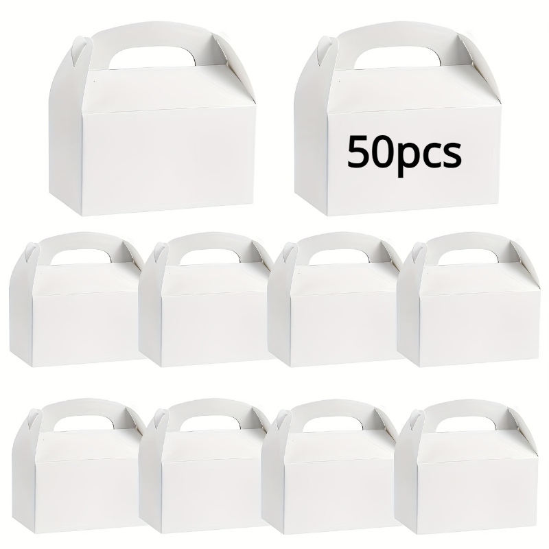 TEMU 50pcs, Boîte Cadeau Multifonctionnelle pour Fête - Peinture, pour , Anniversaires, Cérémonies de de Diplômes, Etc. - Boîte Cadeau en Papier