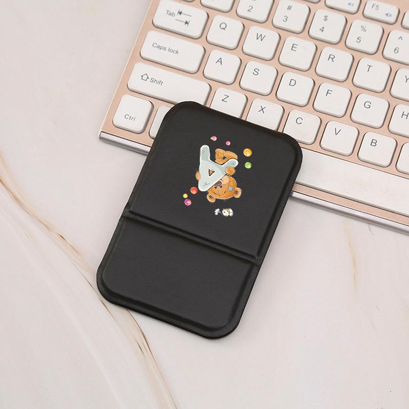 Foldable Mini HD Makeup Mirror with Adjustable PU Stand