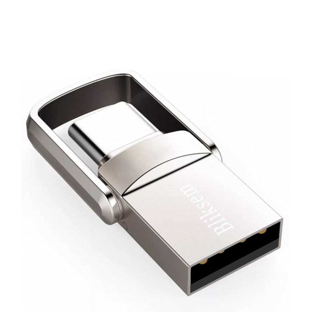 TEMU Bliksem's New Metallic 2.0 Type-c Usb Flash Drive Features A 2-in-1 Design, 360° Rotation, A Universal Usb-type-c Interface, And Reliable Data