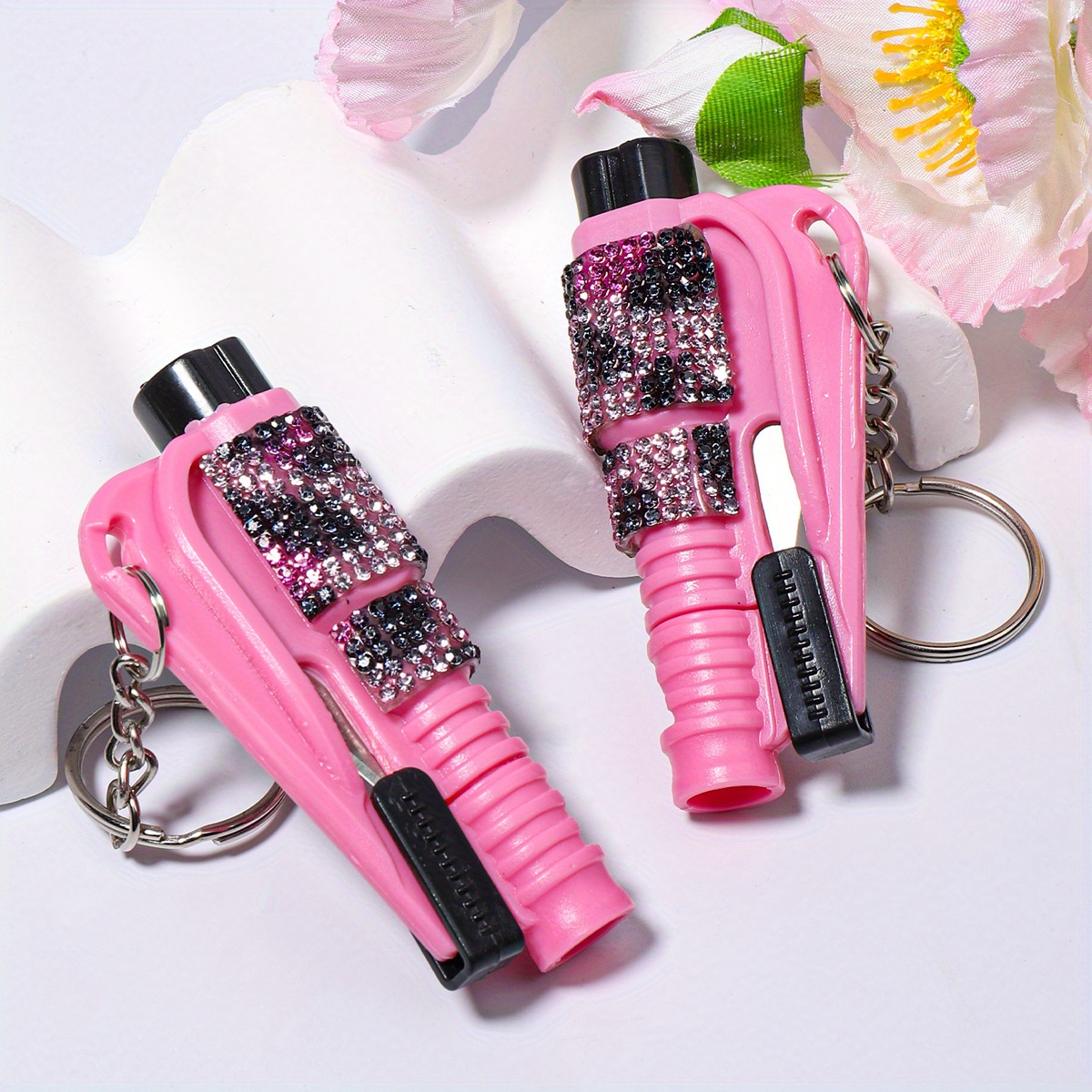 

2pcs Women's Set - Stylish With Window Breaker & Safety Features, Plastic