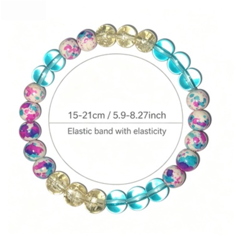 Dreamy Multi-Treasure Round Bead Stretch Bracelet