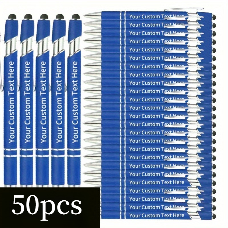 50 Retractable Ballpoint Pen Set, Elegant Metal Business Signature Pen, Smooth Writing, Suitable For Holiday Gifts In Offices/schools/business/conferences