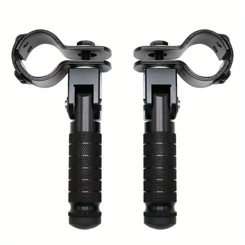 TEMU 1 Pair Aluminum Alloy Bicycle Rear Pedals Folding Footrest Non-slip Rear Seat Footrest Pedals For