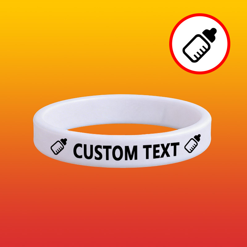 26pcs Custom Silicone Wristbands Set, Personalised Gift