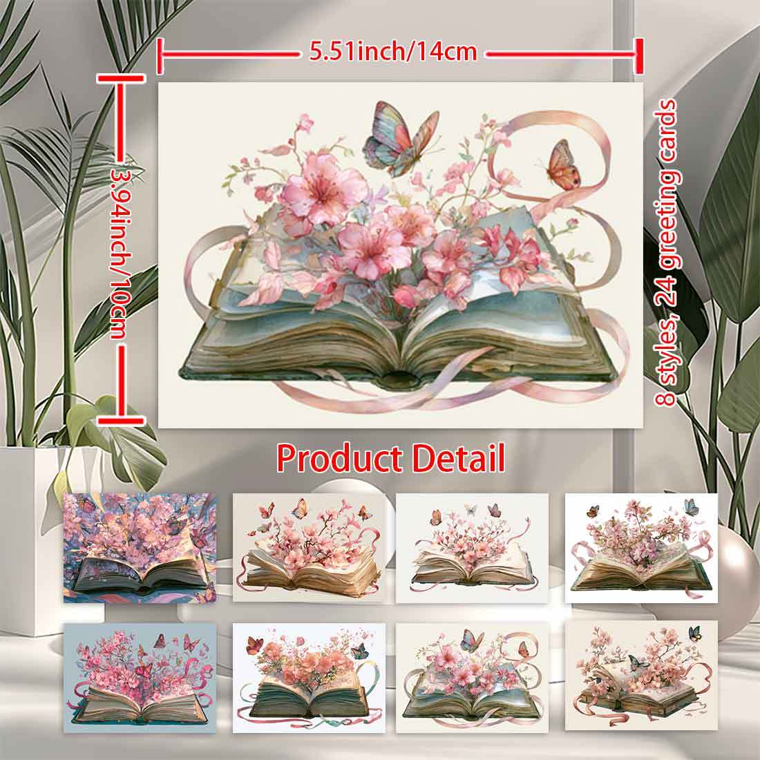 24 exquisite postcard greeting cards graduation postcards   postcards     atmosphere butterflies dancing and flowers blooming art postcards for journaling decoration greeting cards postcards gifting holidays diy