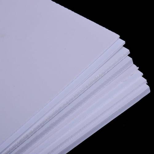 1pc of white pvc foam board for projects in sizes 20x30cm and 30x40cm for model building and crafts