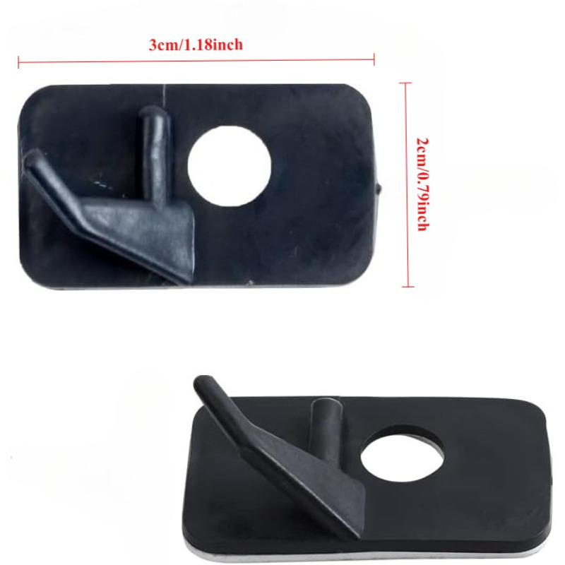 6pcs Adjustable Black Plastic Recurve Bow Arrow Rests