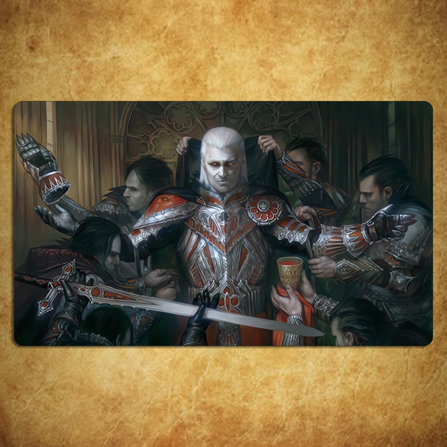 Image of Magic Card Game Play Mat, Suitable For Trading Card Game Play Mat, Rules Zones Tcg Ccg Play Mat Compatible For Trading Card Game,mouse Pad