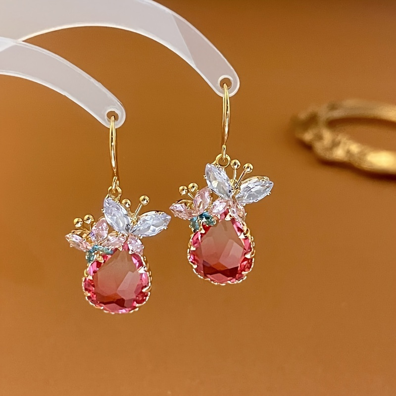 Creative Pendant Earrings, Pink Bridal Jewelry Accessories, Gift For