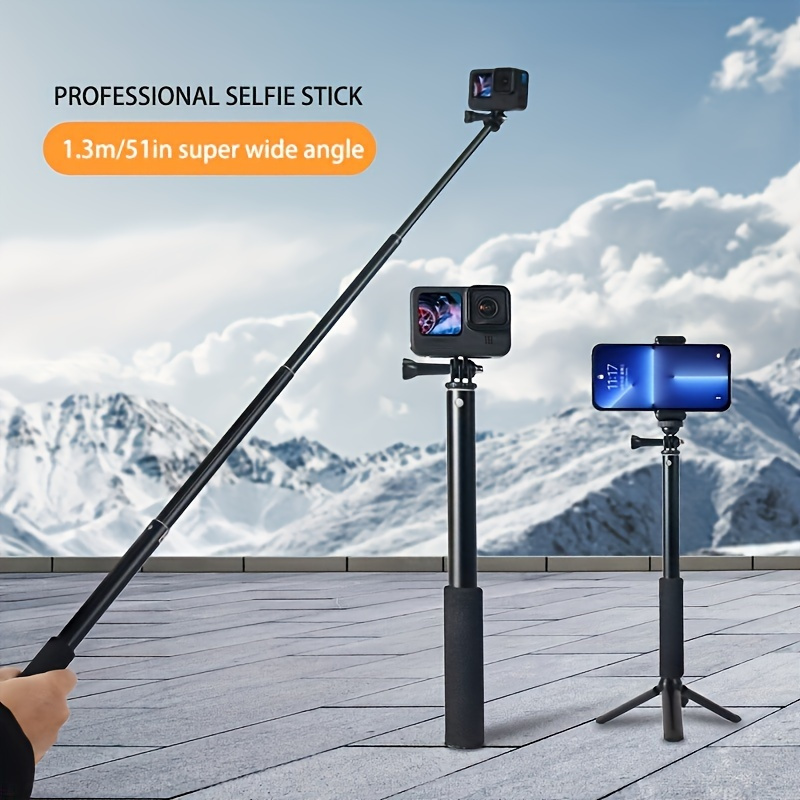 

Stand Selfie Stick Tripod Suitable For Gopro Accessories, Suitable For Iphone/gopro Hero 10 9 8, Dji Action