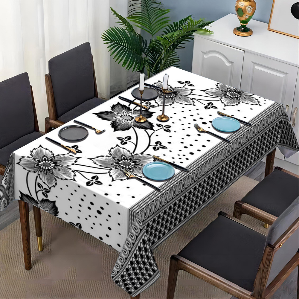 

1pc Tablecloth Tablecloth Tablecloth Tea Table Cloth Rectangular Table Cover Square Tablecloth Suitable For Picnic Or Holiday Decoration