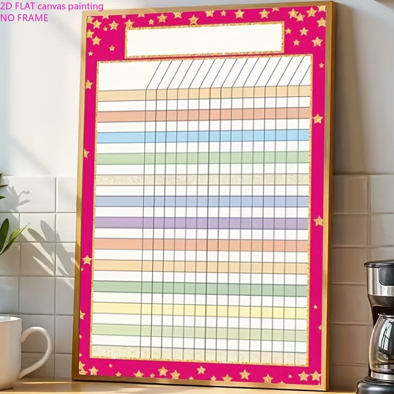TEMU 2D plat, 2D plat, un 2D cadre conçu vibrant, parfait pour les récompenses de salle de classe de style rétro, convient aux enseignants, et à la