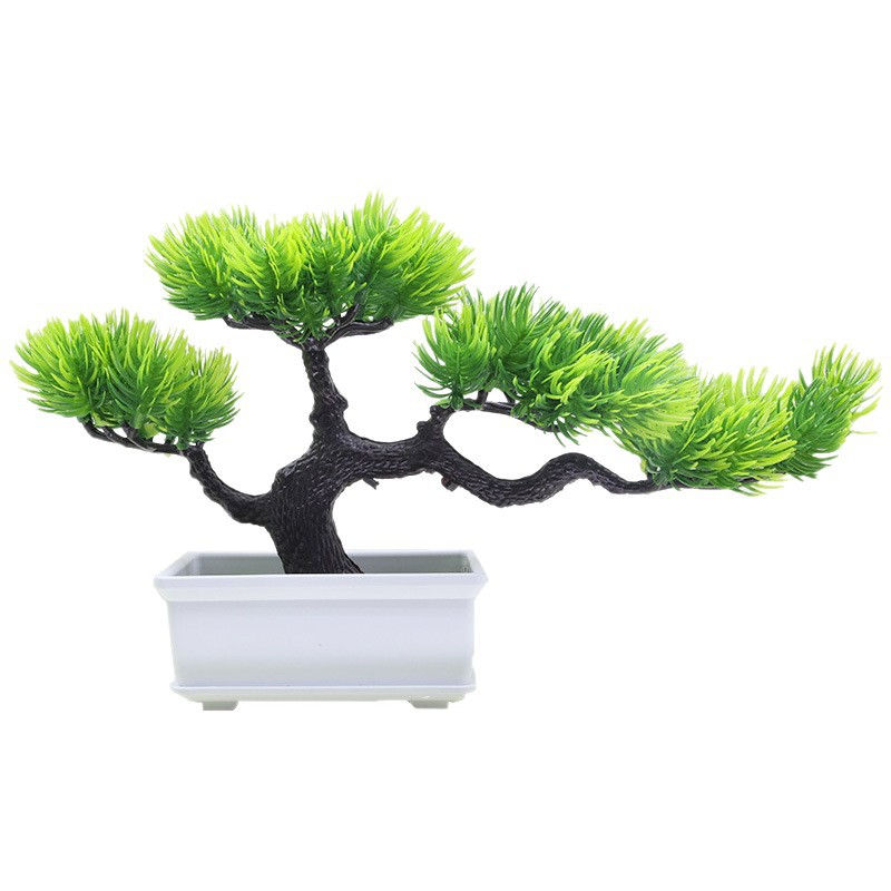 TEMU Realistic Artificial Plant Tree Shaped Bonsai, Sturdy Structure, Containing Flower Pots, Realistic Touch, Suitable For Home Outdoor/indoor