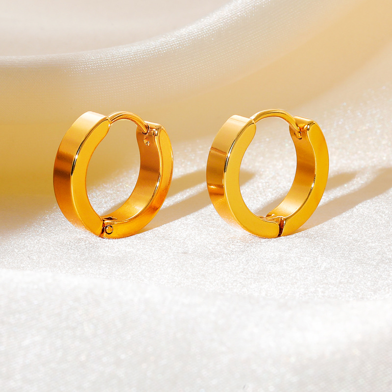Men's & Women's Hypoallergenic 18K Plated Hoop Earrings