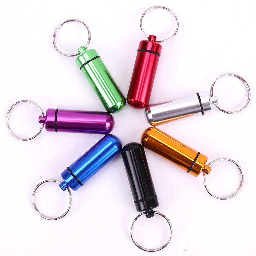 Image of 7pcs Portable Storage Box, Mini Key Pendant Storage Box, Suitable For Hunting, Fishing, Camping, Exploration, Wilderness Rescue And Other Outdoor Activities Or Home Use