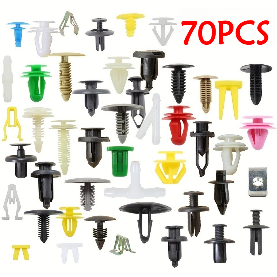 TEMU Set di clip in plastica universali e resistenti da 70/140/210 pezzi, adatte per parafanghi auto, paraurti, portiere e interni - Utilizzo di
