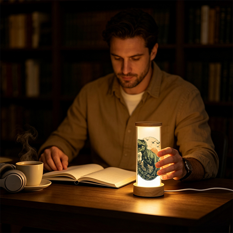 Home Office Desk Lamp with Prehistoric Tyrannosaurus Rex Design