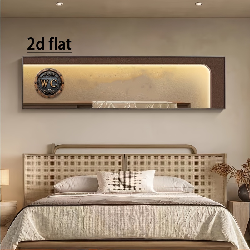 2d Flat, 1pc Round Wc Letter Wall Plaque - Aluminum Rustic Bathroom Sign Suitable For Home, Office, Cafe, Kitchen Decor - Wc, Farmhouse Art Gift, 2d Flat