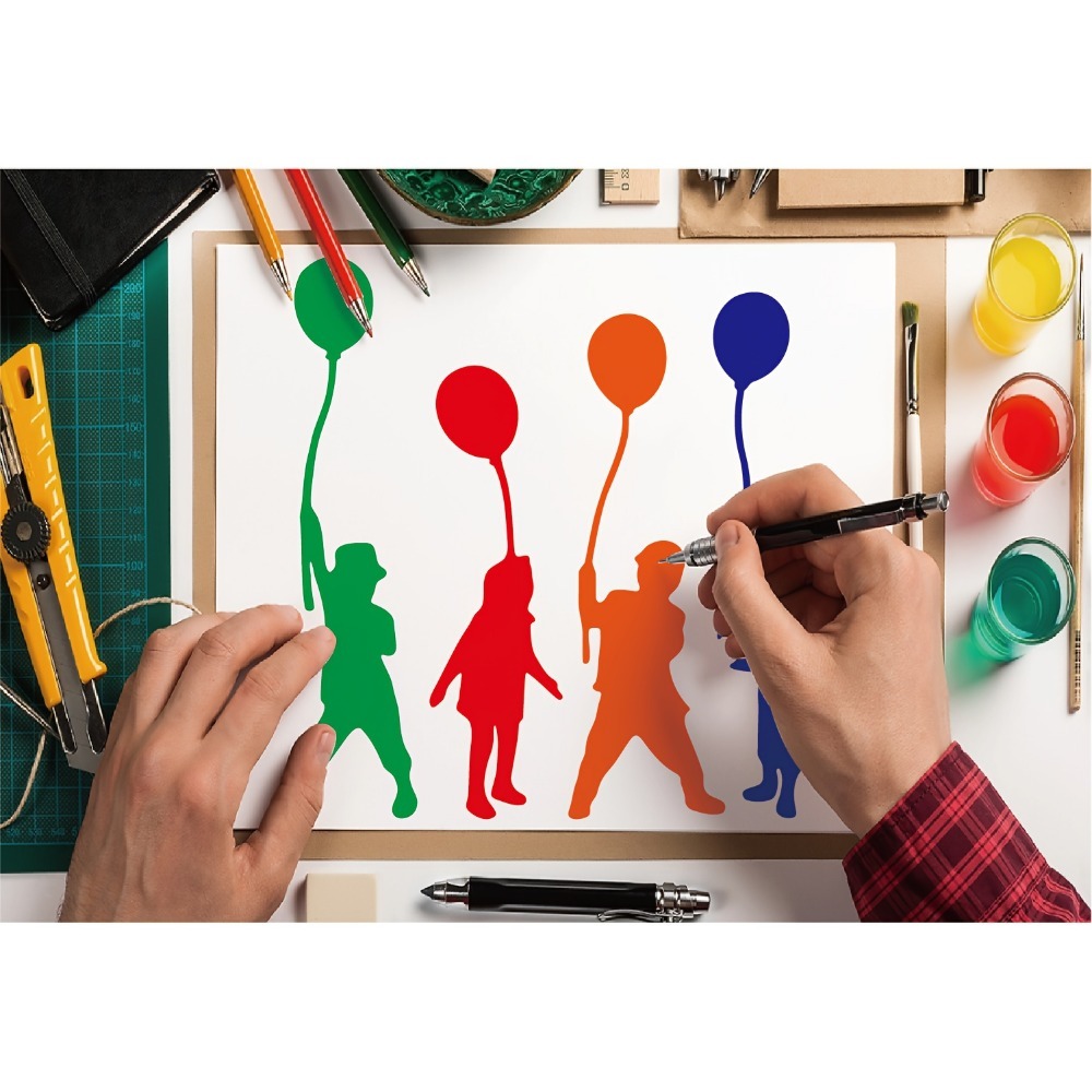 8pcs Reusable Painting Templates for DIY Handicrafts